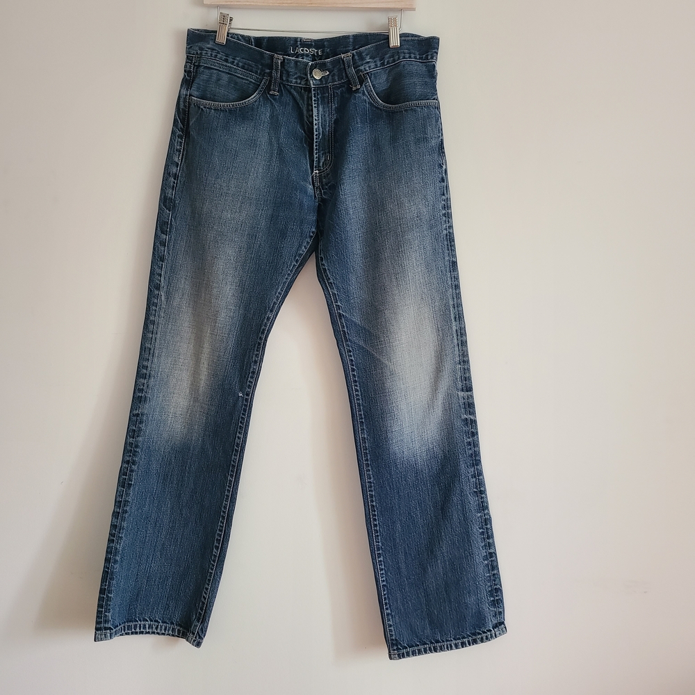 Lacoste Men's Straight Blue Jeans Size 34